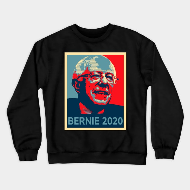 Bernie 2020 T-Shirt - Retro Poster Crewneck Sweatshirt by Ilyashop